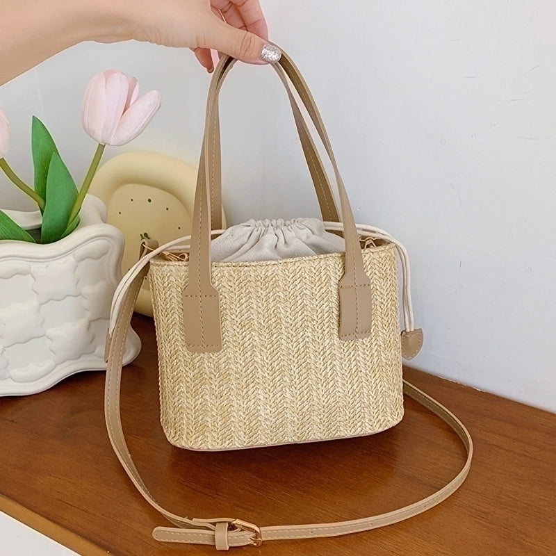 Women's Spring&summer Straw Basic Shoulder Bag Handbag