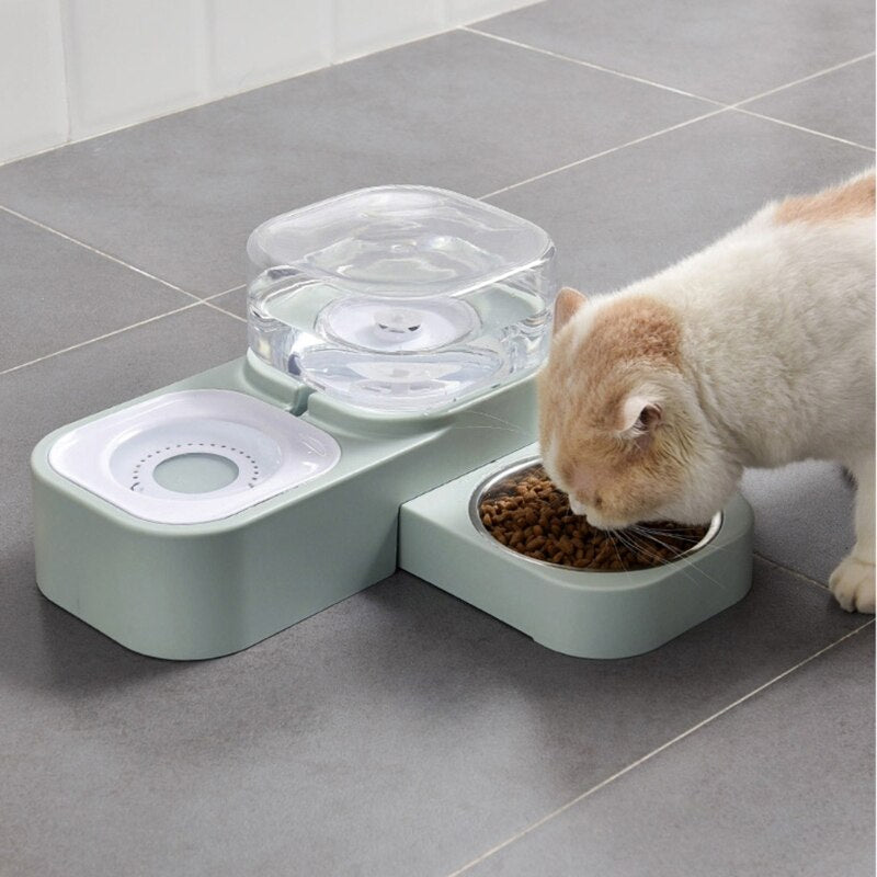 Dog Cat Bowl Feeder Fountain