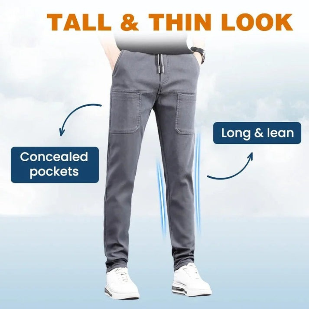 Stretch Cargo Pants With Six Pockets And Quick Dry Fabric