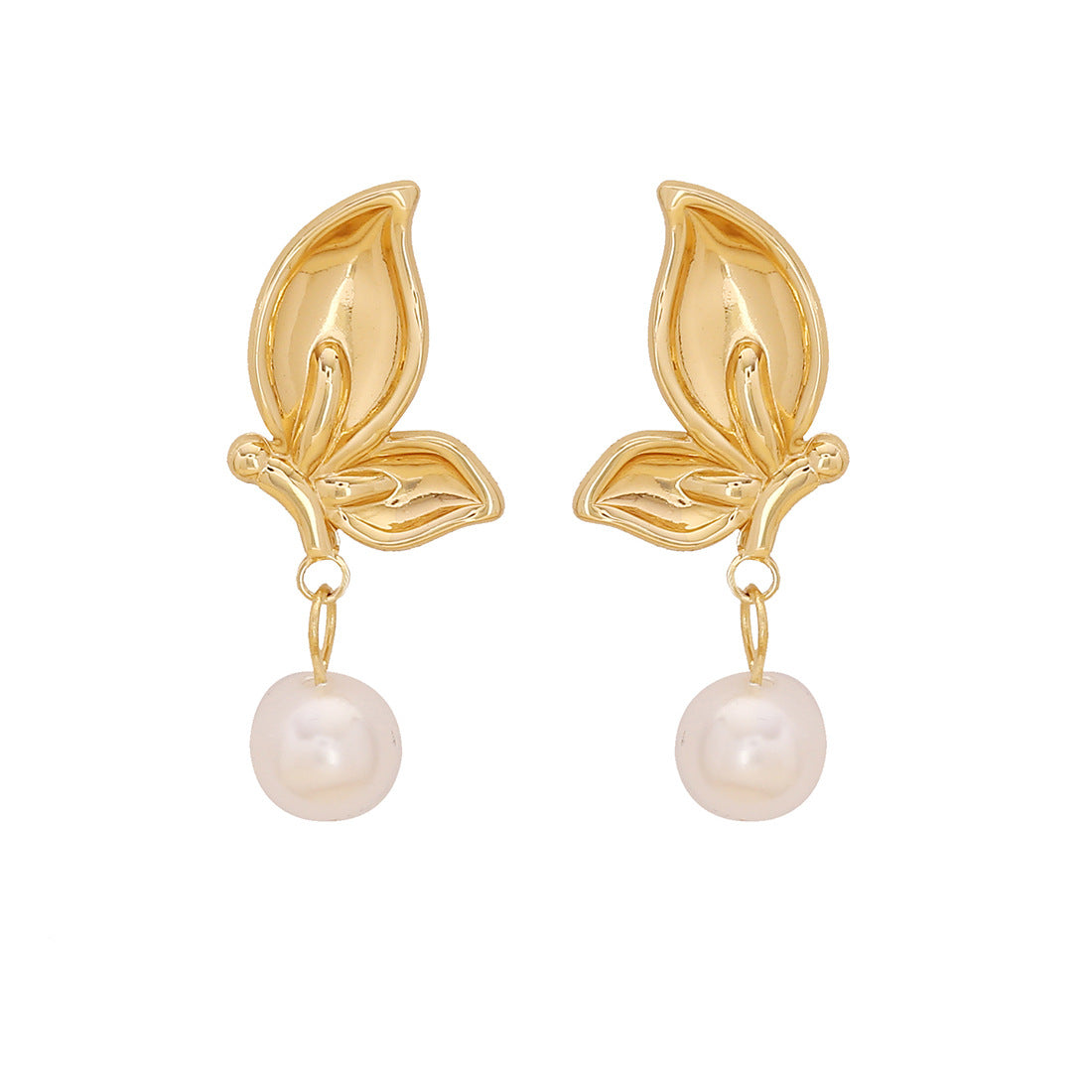 Stainless Steel Earrings Flower Earrings Female Cold Style Exaggerated Earrings E594