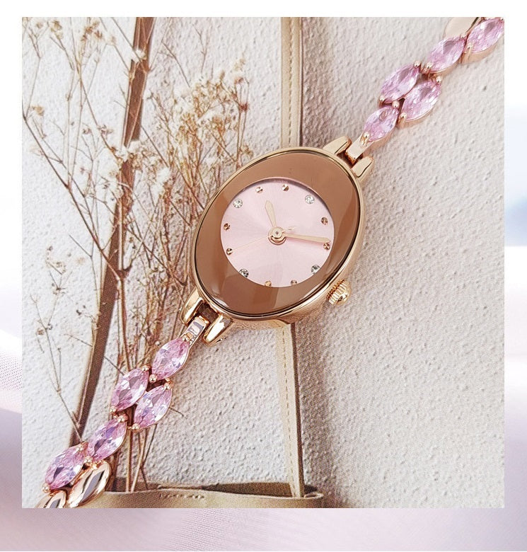 💥Hot Sale✨Womne's Colored Zircon Bracelet Watch