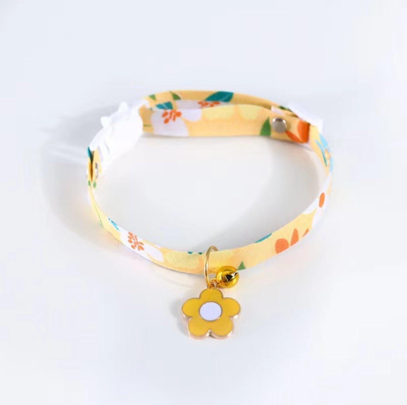 Flower Series Pendant Style Adjustable Pet Collar