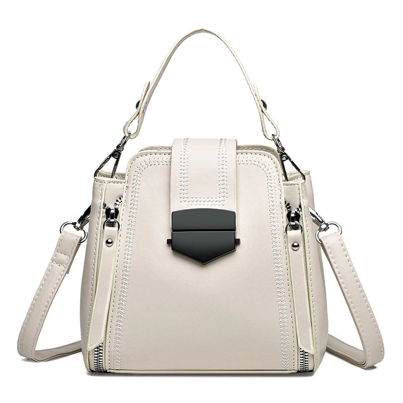 Women's Medium All Seasons Pu Leather Classic Style Handbag
