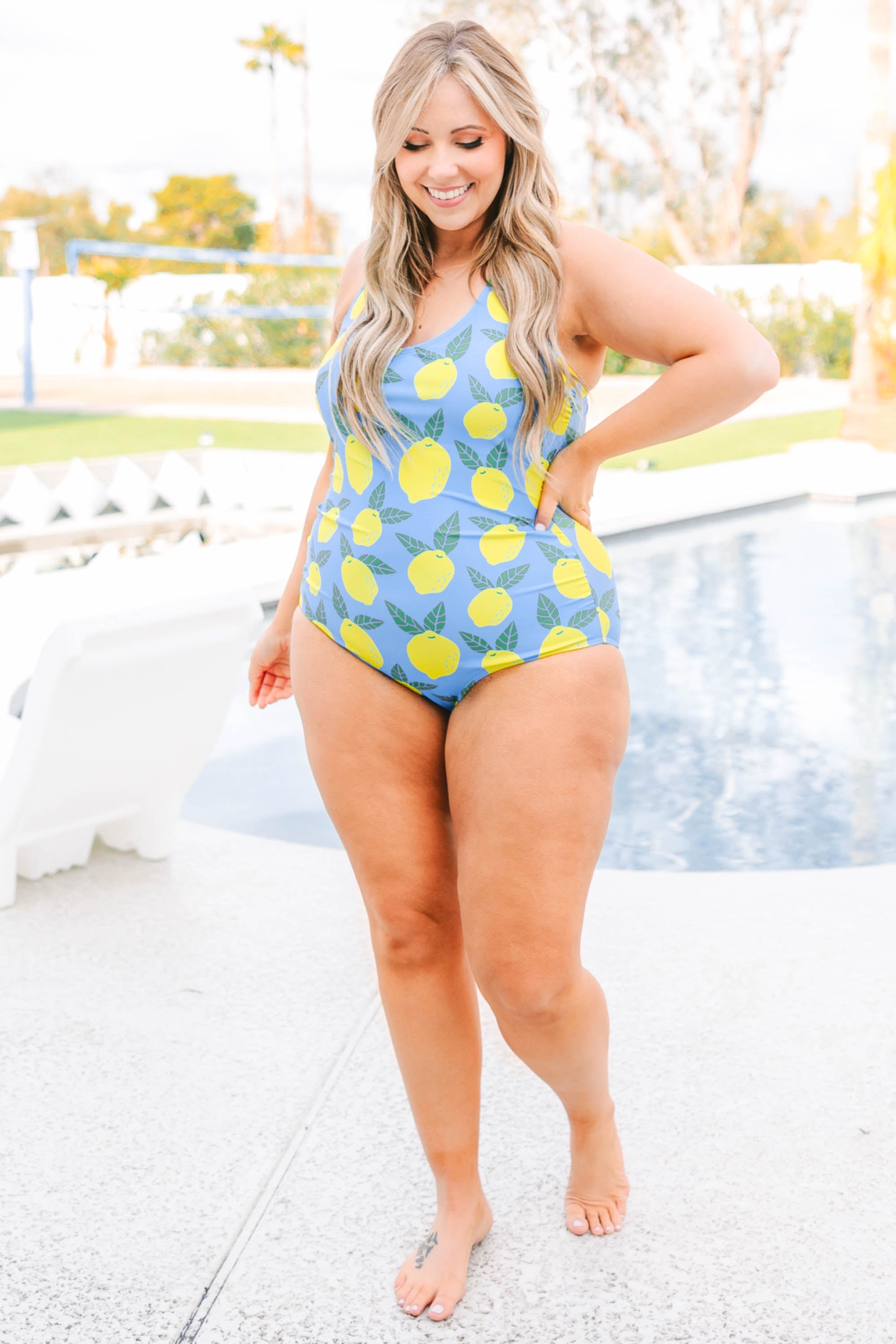 Meet You At The Lake Swimsuit. Lemon Zest