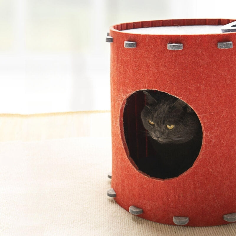 Felt Fabric Cat Hole Assembly Semi-enclosed Cat Cave