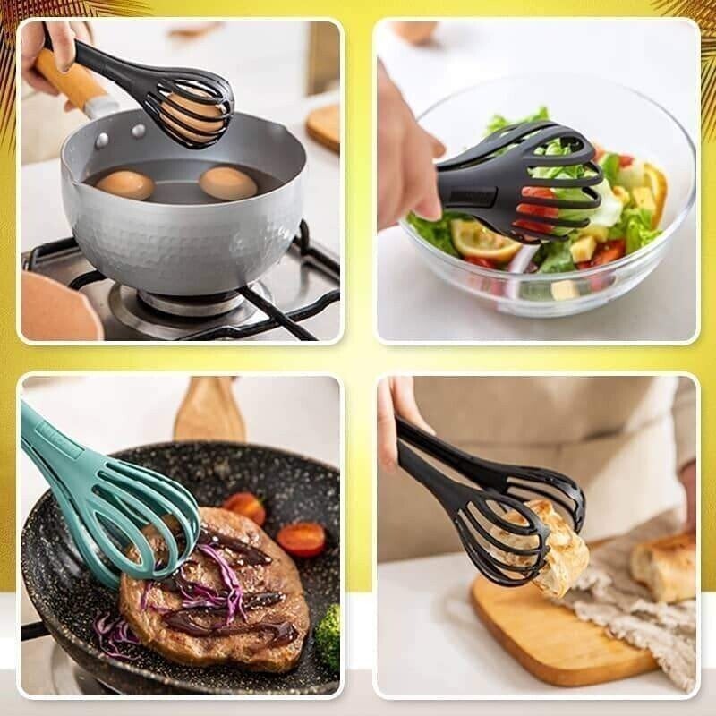 17 (New Year Promotion- SAVE 48% OFF)Kitchen Tongs Egg Whisk🔥BUY MORE SAVE MORE🔥