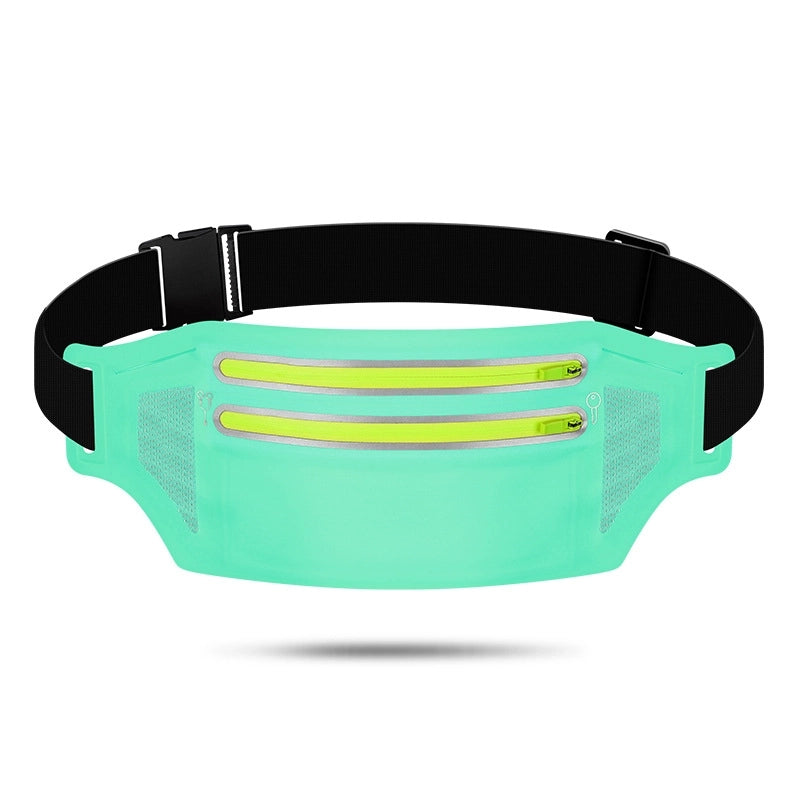 Unisex Sports Solid Color Lycra Waterproof Anti-theft Waist Bags