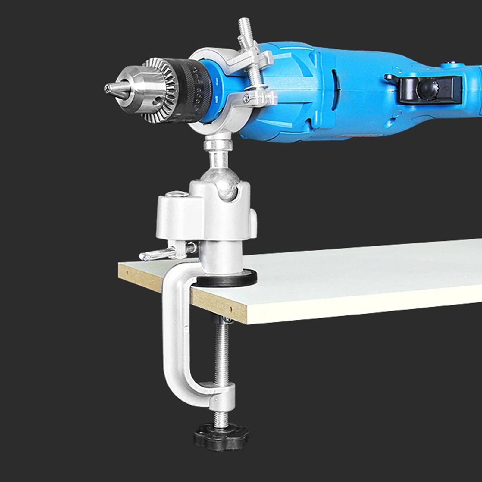 Table Bench Vises Clamp for Drill/Electric Grinder. 360° Aluminum Alloy Rotating Stand for Universal Wood Working Jewelry Making (Range 1.89 to 2.56 Inch)