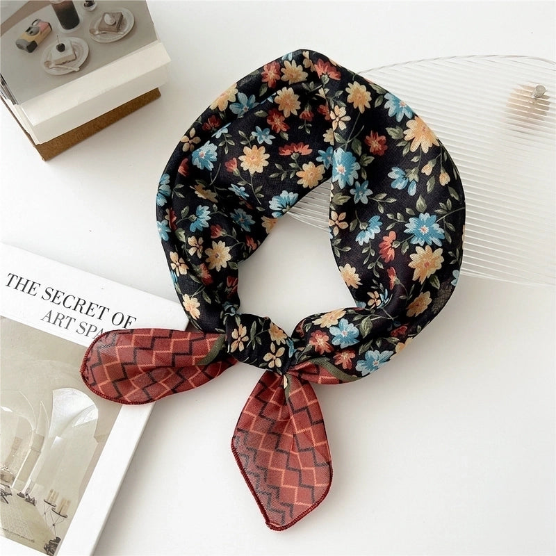 Women's Preppy Style Sweet Pastoral Fruit Polyester Kerchief