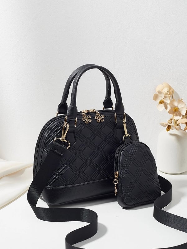 Women's All Seasons Pu Leather Elegant Shoulder Bag Handbag Dome Bag