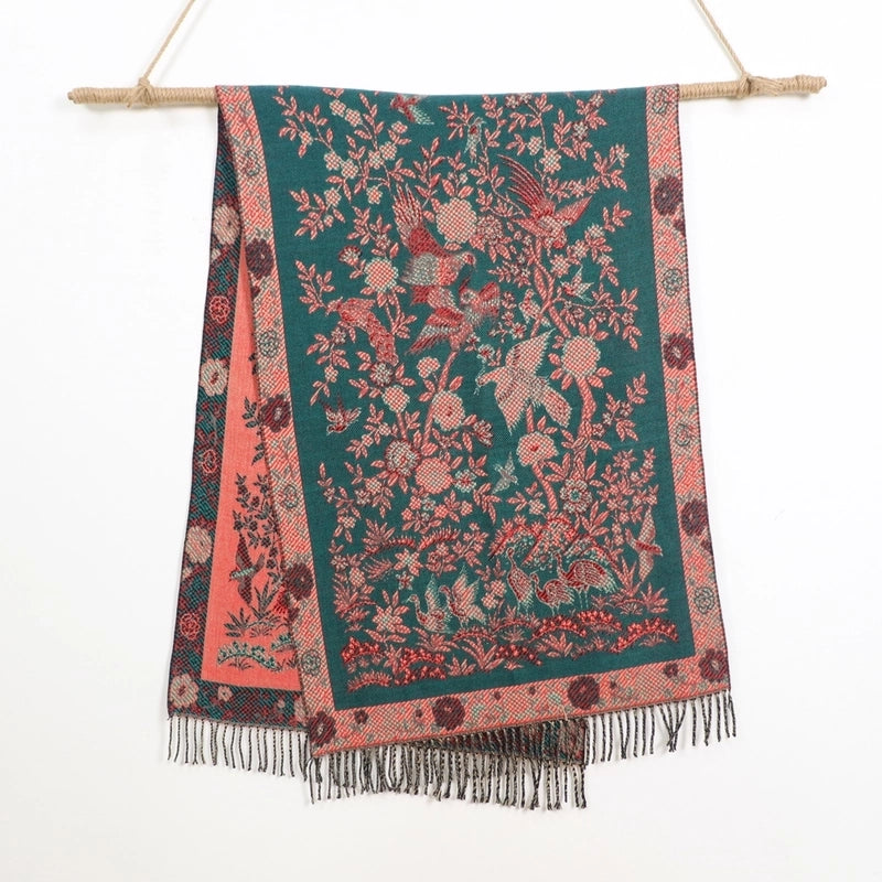 New Arrival Of Autumn And Winter Scarf Plus-Sized Thick Warm Winter Shawl Office Airport Cover Blanket Ethnic Style Shawl
