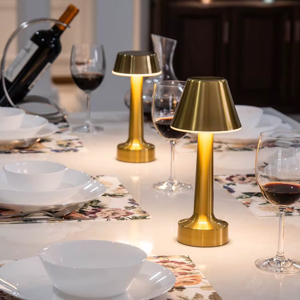 Modern Gold Rechargeable LED Table Lamp