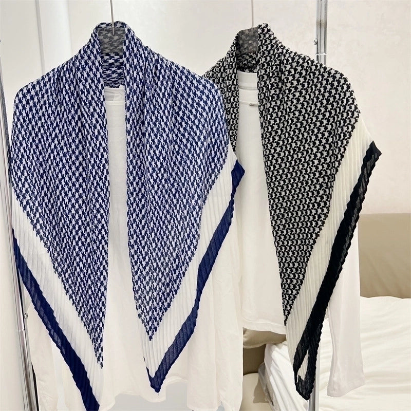 Women's Elegant Minimalist Color Block Polyester Printing Scarf