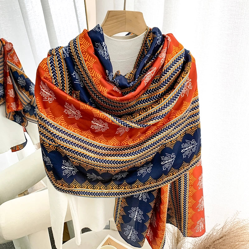2025 Autumn And Winter New Scarf Popular Leopard Print Scarf Long Women's Shawl Daily Street Snap Scarf Hijab