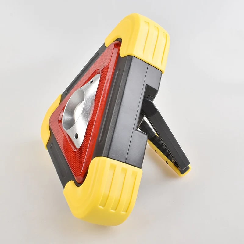 2-IN-1 Solar Emergency Triangular Roadside Warning Light