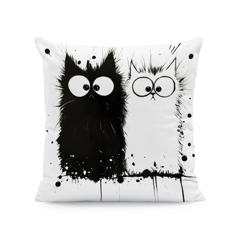 Cute Cat Super Soft Pillow Cases Couch & Sofa Decor