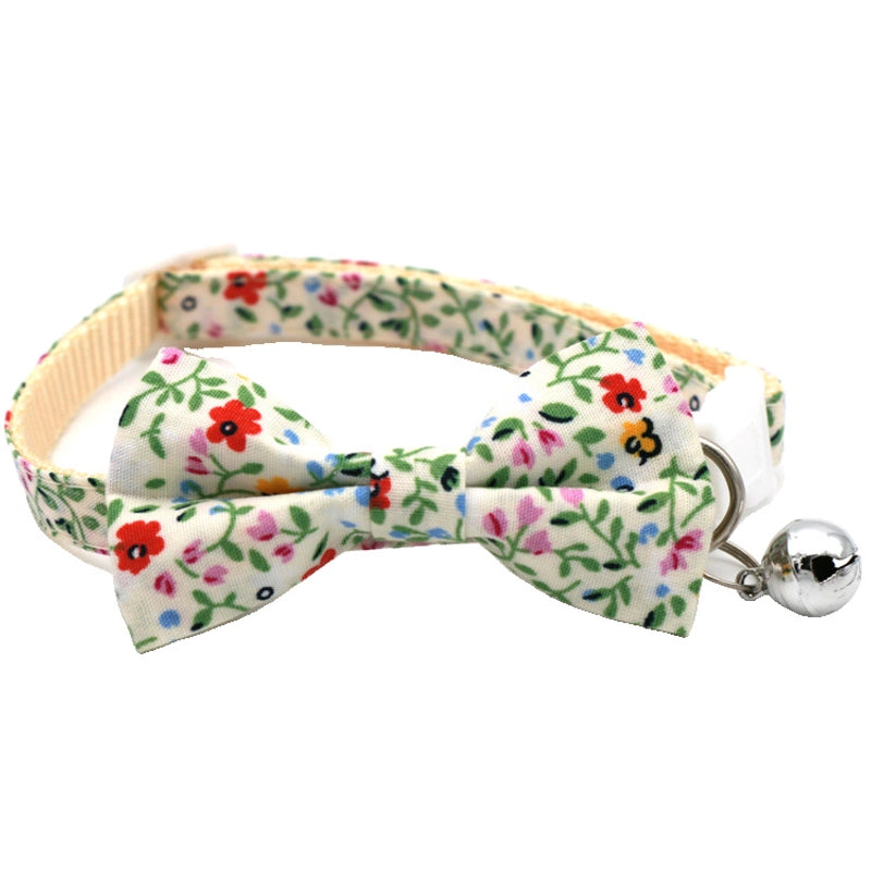 Sweet Cotton Polyester Lattice Pet Collar