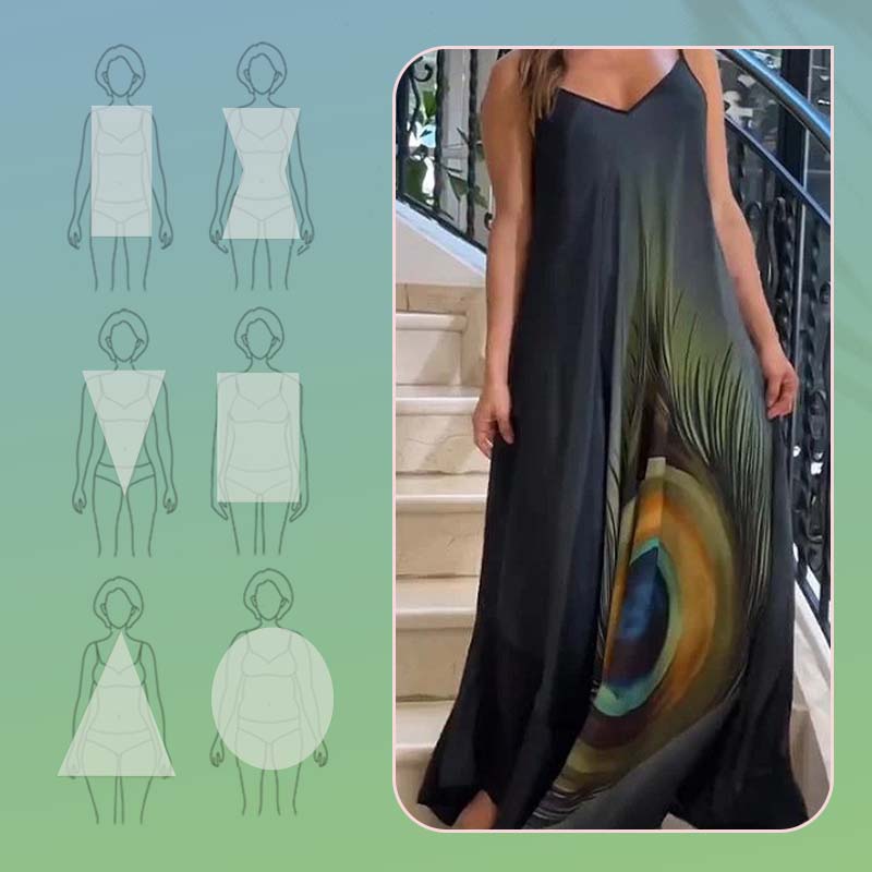 🌸Spring Specials💐 Floral Loose Fit Spaghetti Strap Maxi Dress