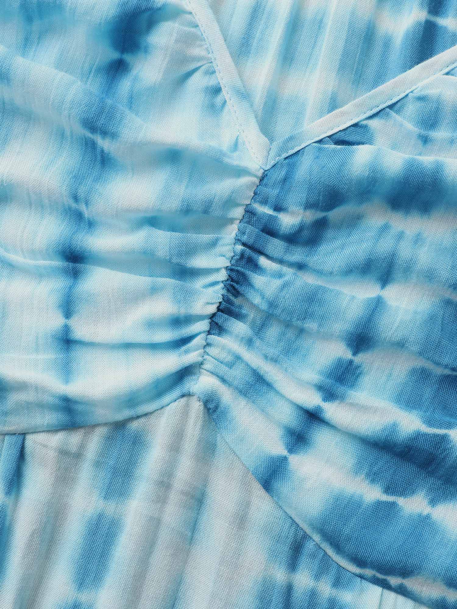 Tie Dye Split Hem Maxi Cami Dress