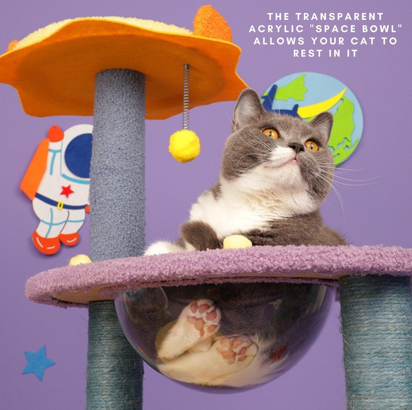 Tinypet Galaxy Meow Team Cat Tree With Scratching Posts