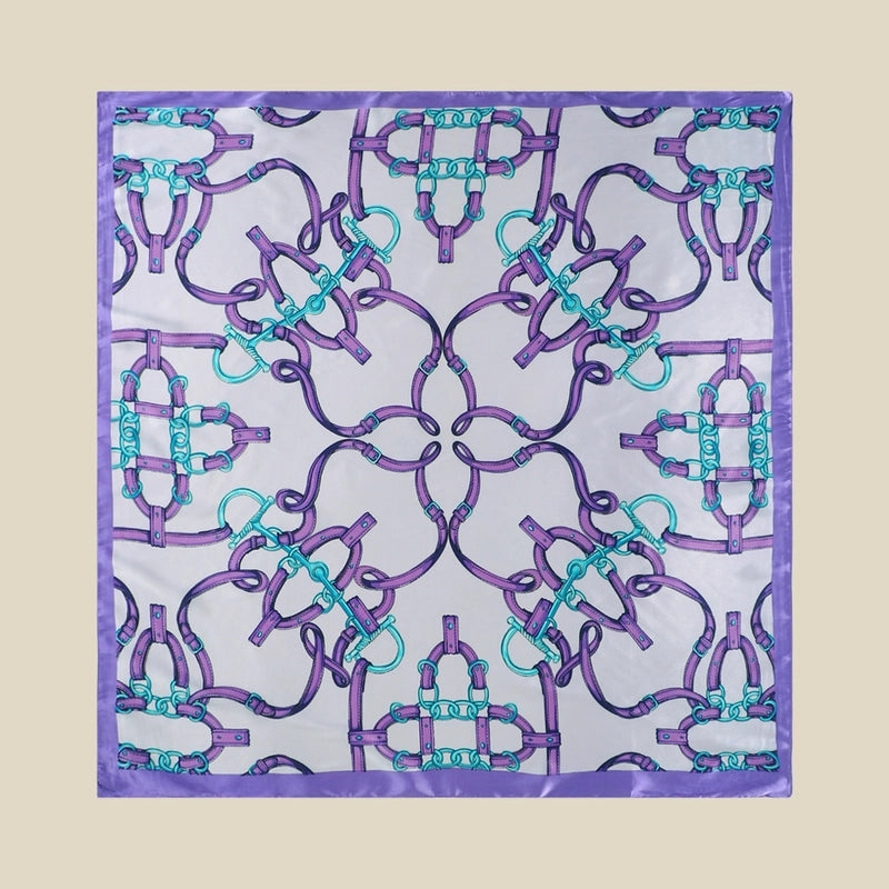 Women's Streetwear Solid Color Satin Silk Scarf