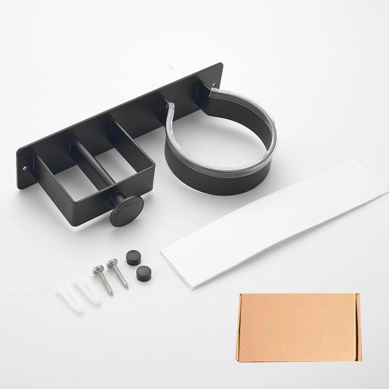 Minimalist Solid Color Aluminium Alloy Hair Dryer Rack
