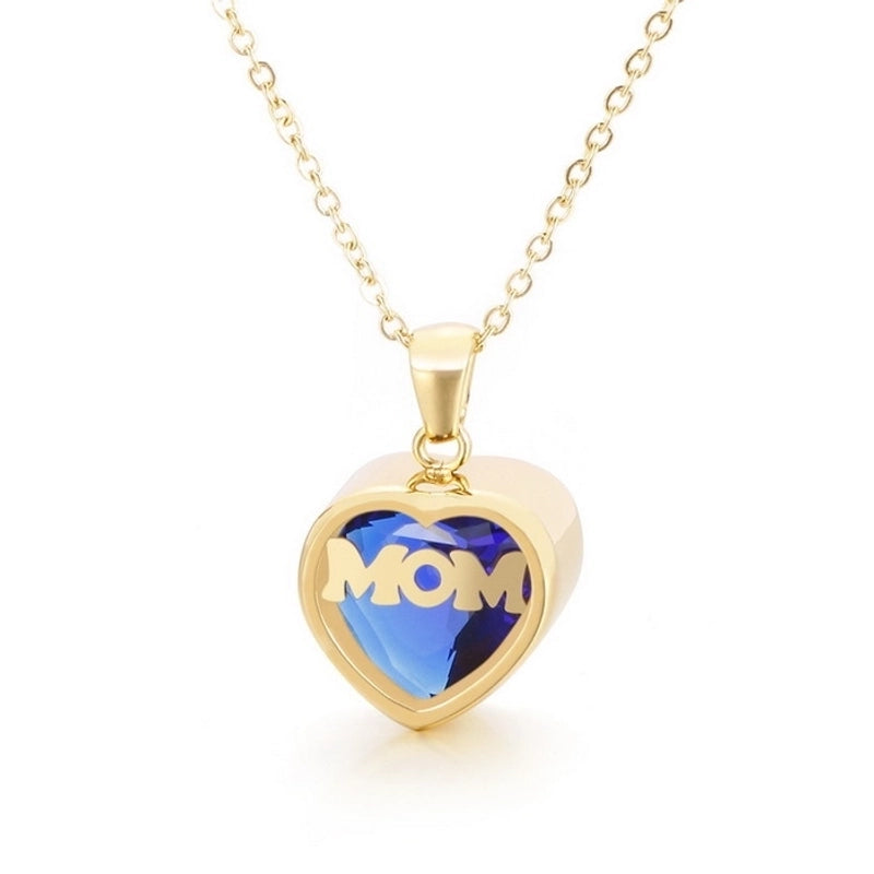 Stainless Steel Titanium Steel 18K Gold Plated Fashion Plating Heart Necklace