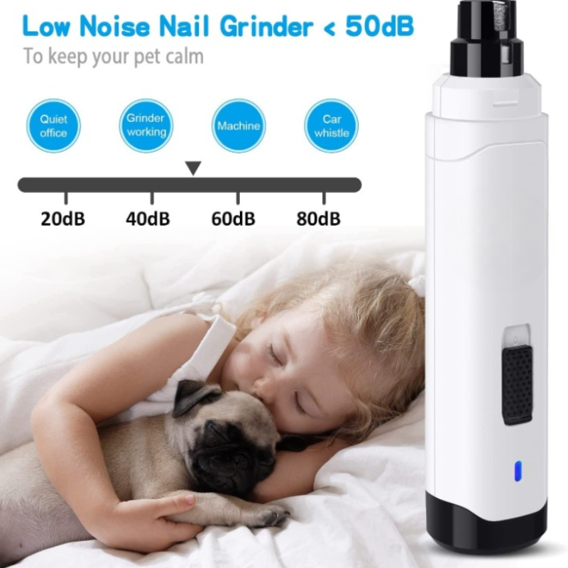 Electric Rechargeable Pet Nail Trimmer. Painless Paws Grooming