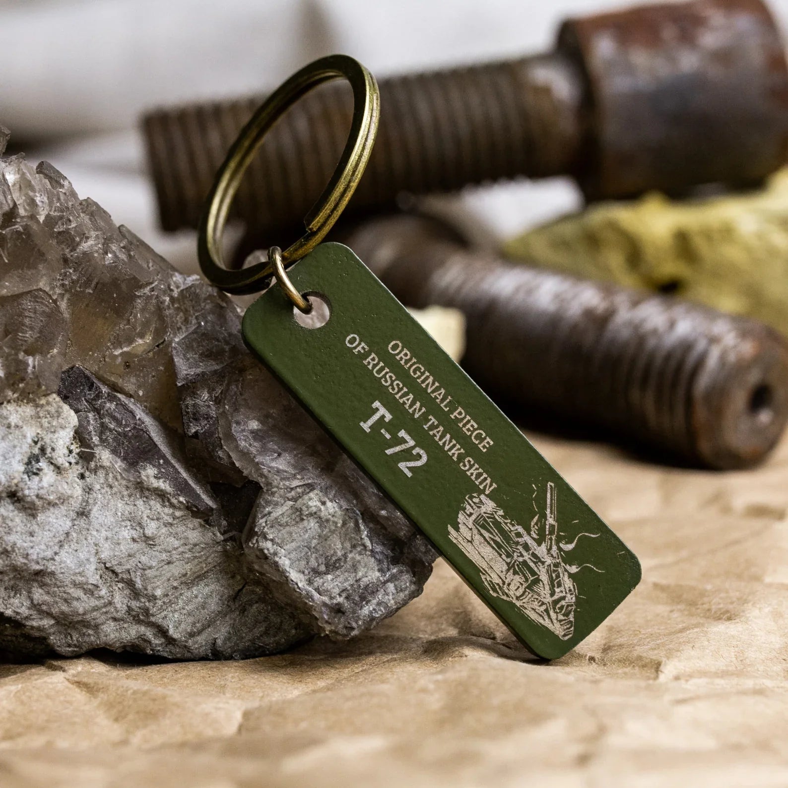 tank keychain