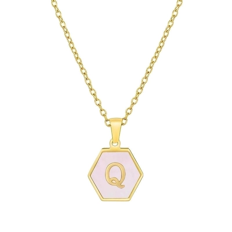 Modern Style Letter 304 Stainless Steel 18K Gold Plated Plating Stainless Steel Necklaces