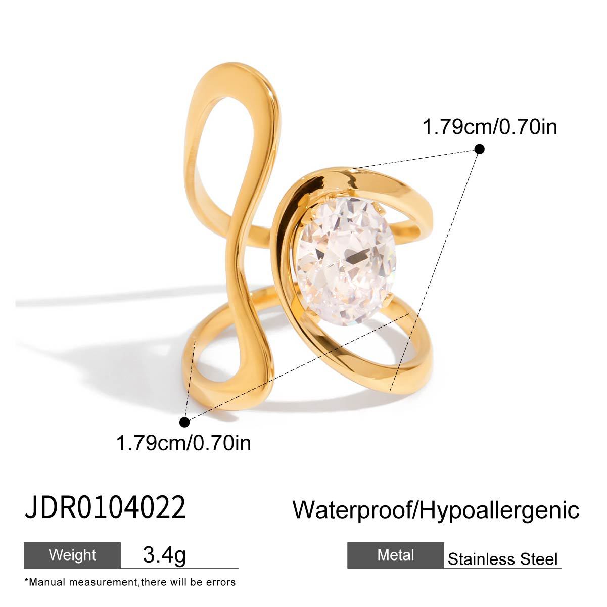 Jie Ding Zircon Ring Titanium Steel Jewelry Hot Sale Stainless Steel Rings