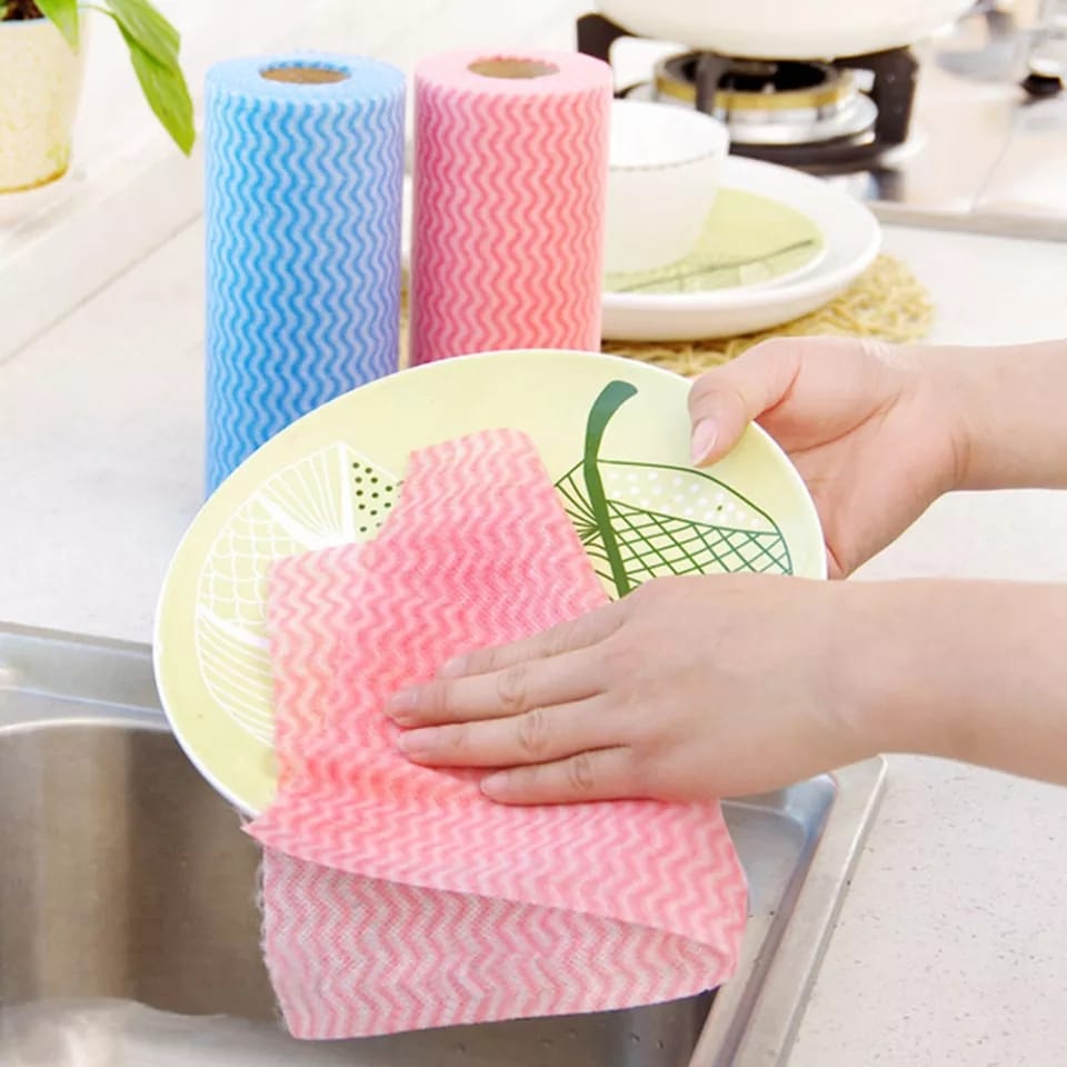 50 PIECES REUSABLE TISSUE ROLL