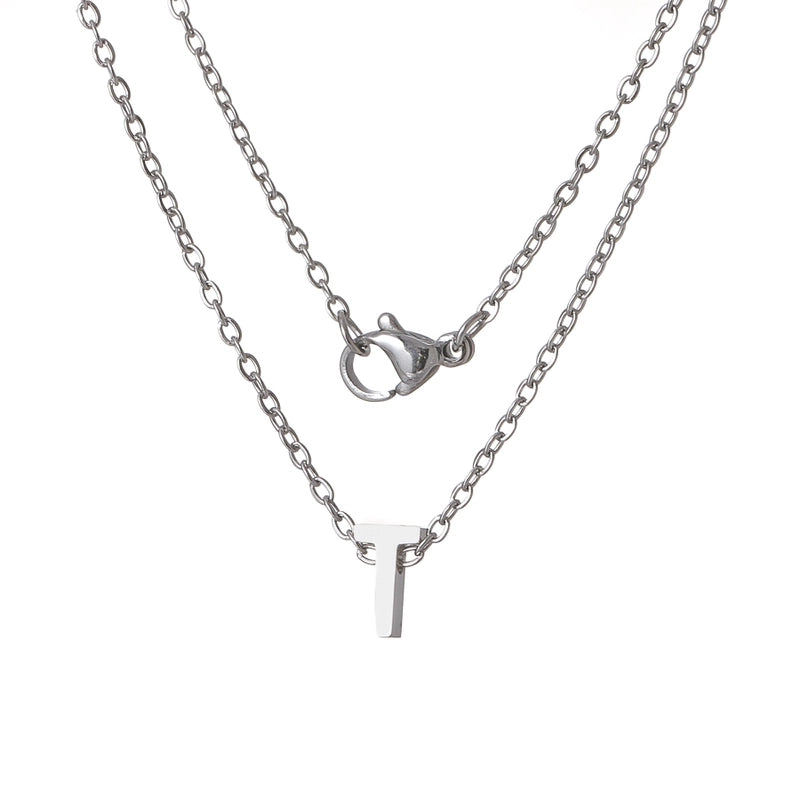 Titanium Steel Minimalist Plating Letter None Necklace