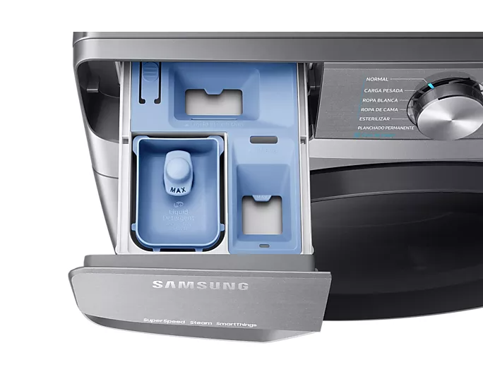 Samsung Lavadora automática WF22R6270A platinum inox 22kg 120 V(Reacondicionado)