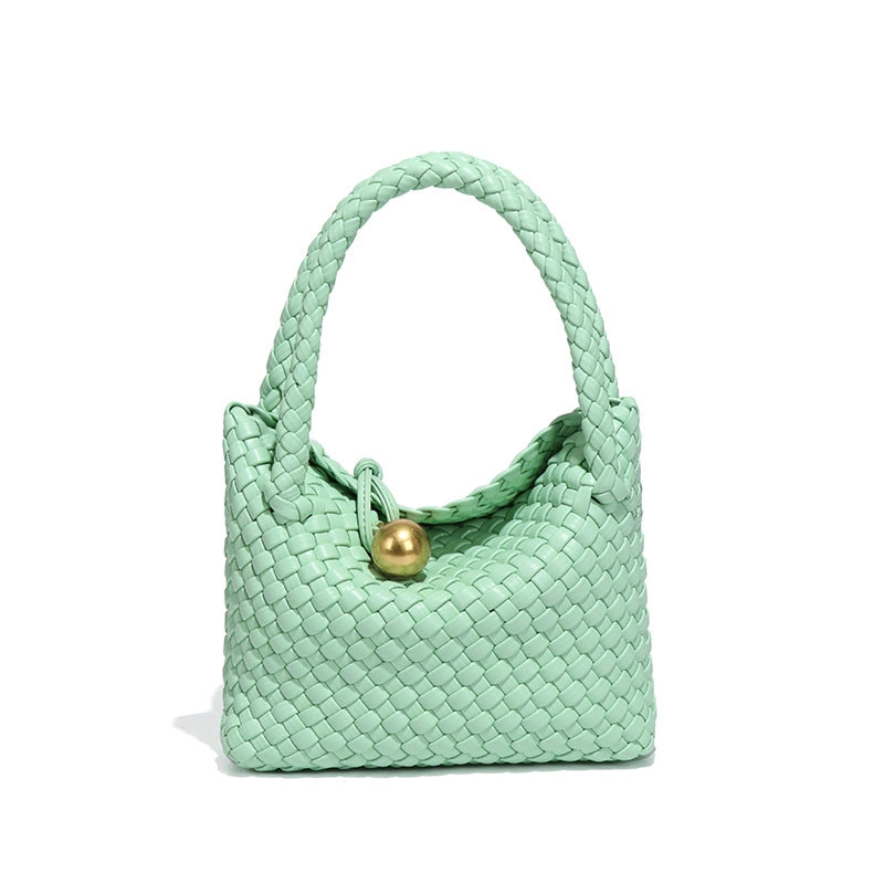 Women's Small Pu Leather Solid Color Elegant Vintage Style Streetwear Square Buckle Handbag