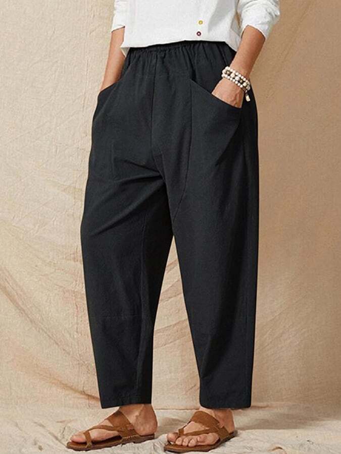 Women's Cotton Linen Loose Casual Pants