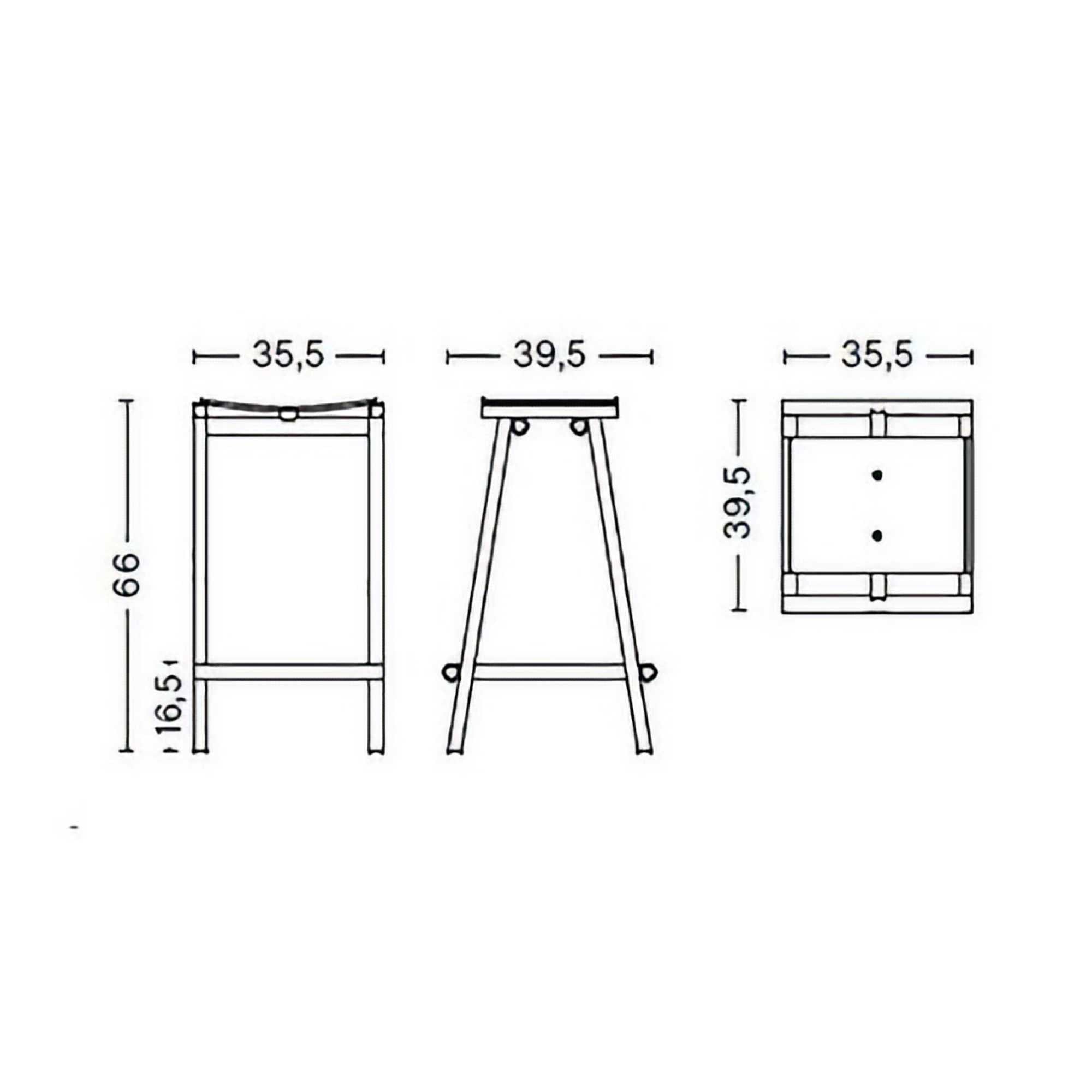 Taburete 8 counter stool. Eggshell