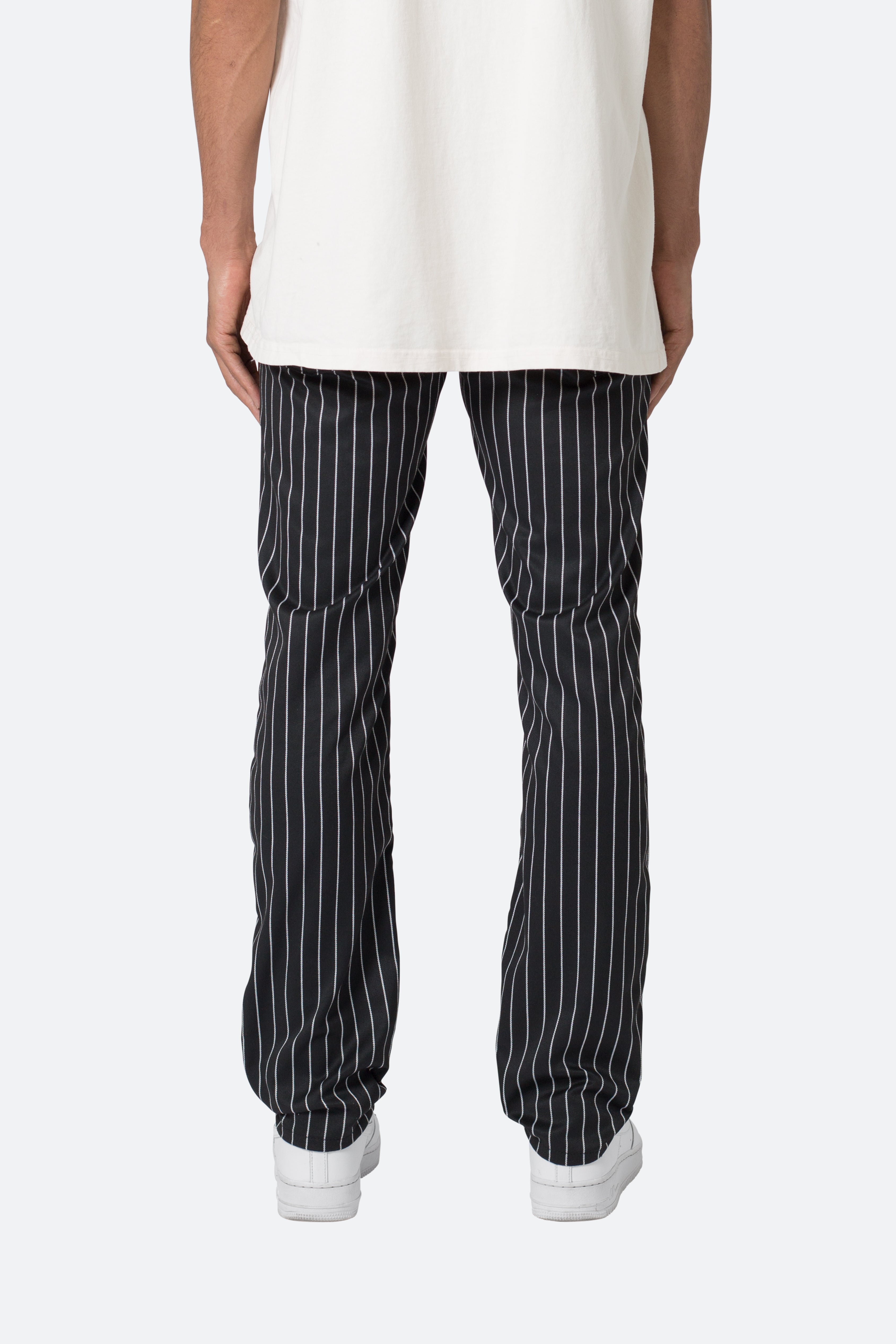 Pinstripe Pants - Black/White