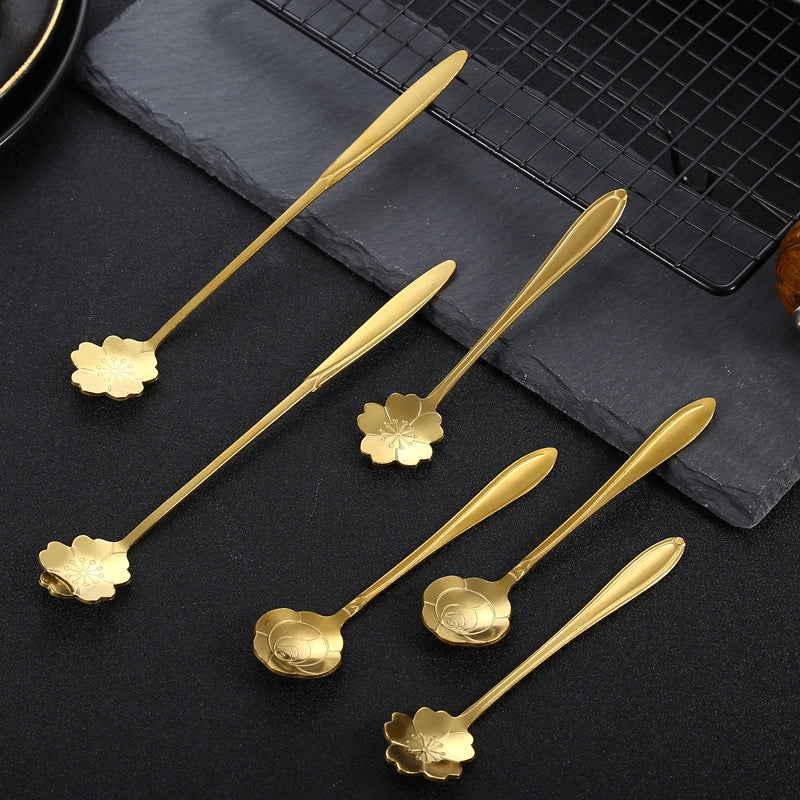 Cute Solid Color Stainless Steel Tableware 1 Piece