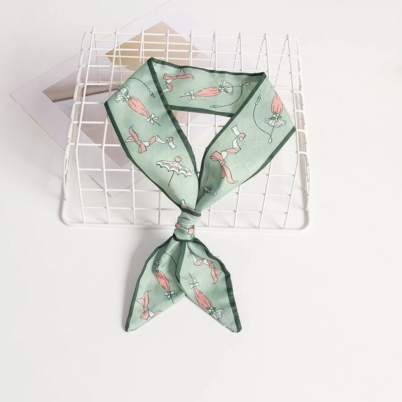 Women's Casual Minimalist Printing Plaid Flower Polyester Hair Band