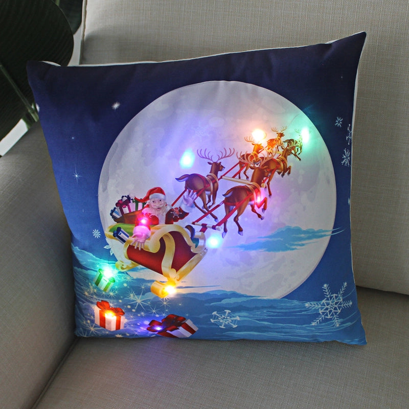 Fashion Santa Claus Plush Pillow Cases