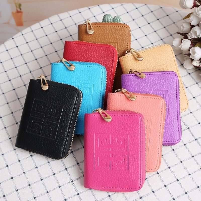 Korean Lychee Pattern Small Wallet