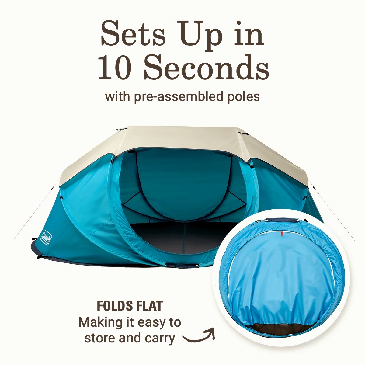 4-Person Camp Burst™ Pop-Up Tent