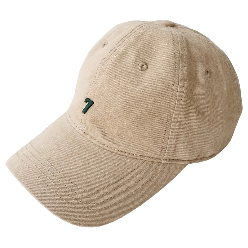 Unisex Classic Style Solid Color Curved Eaves Baseball Cap