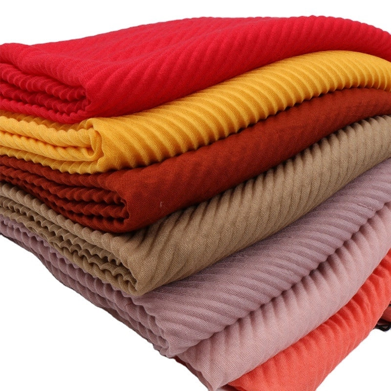 Women's Minimalist Classic Style Solid Color Cotton Scarf