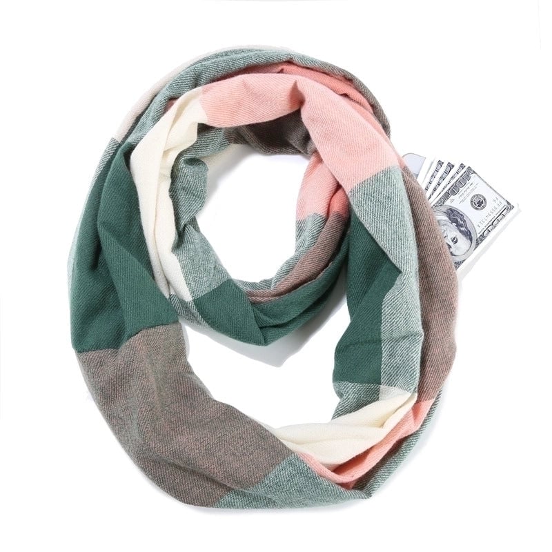 Women's Classic Style Color Block Imitation Cashmere Scarf