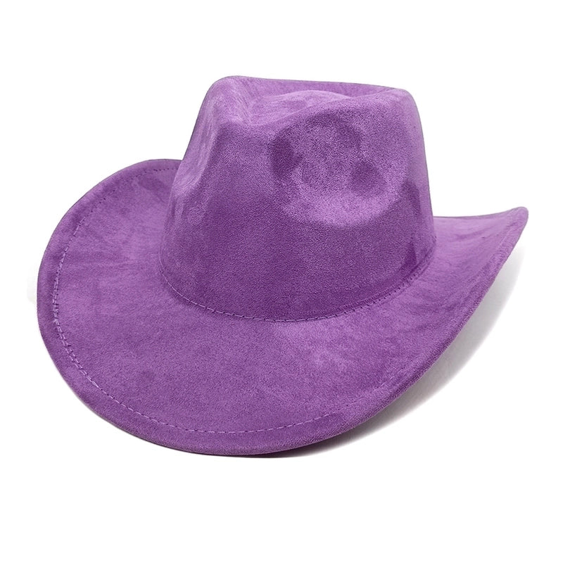 Women's Classic Style Solid Color Flat Eaves Fedora Hat