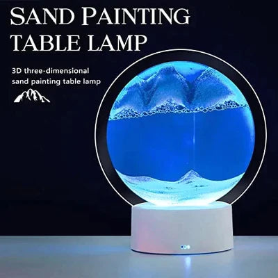 Moving Sand Art Picture. 3D