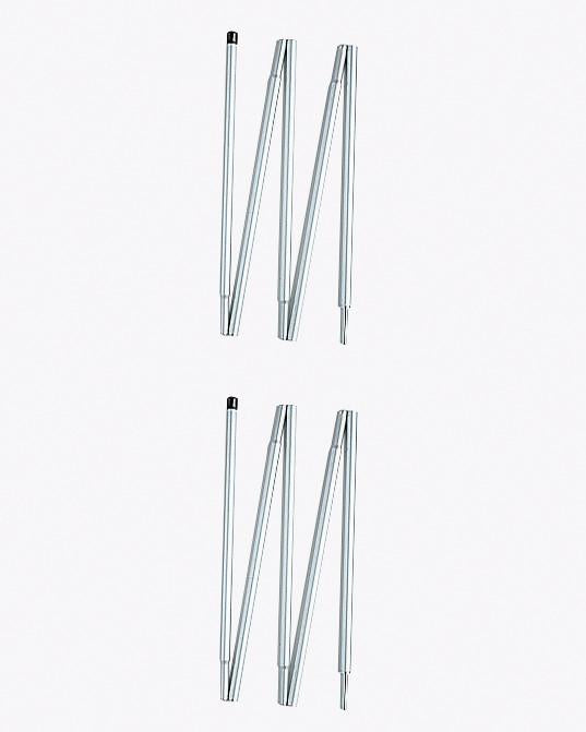 Light Tarp Pole 125cm 2pcs