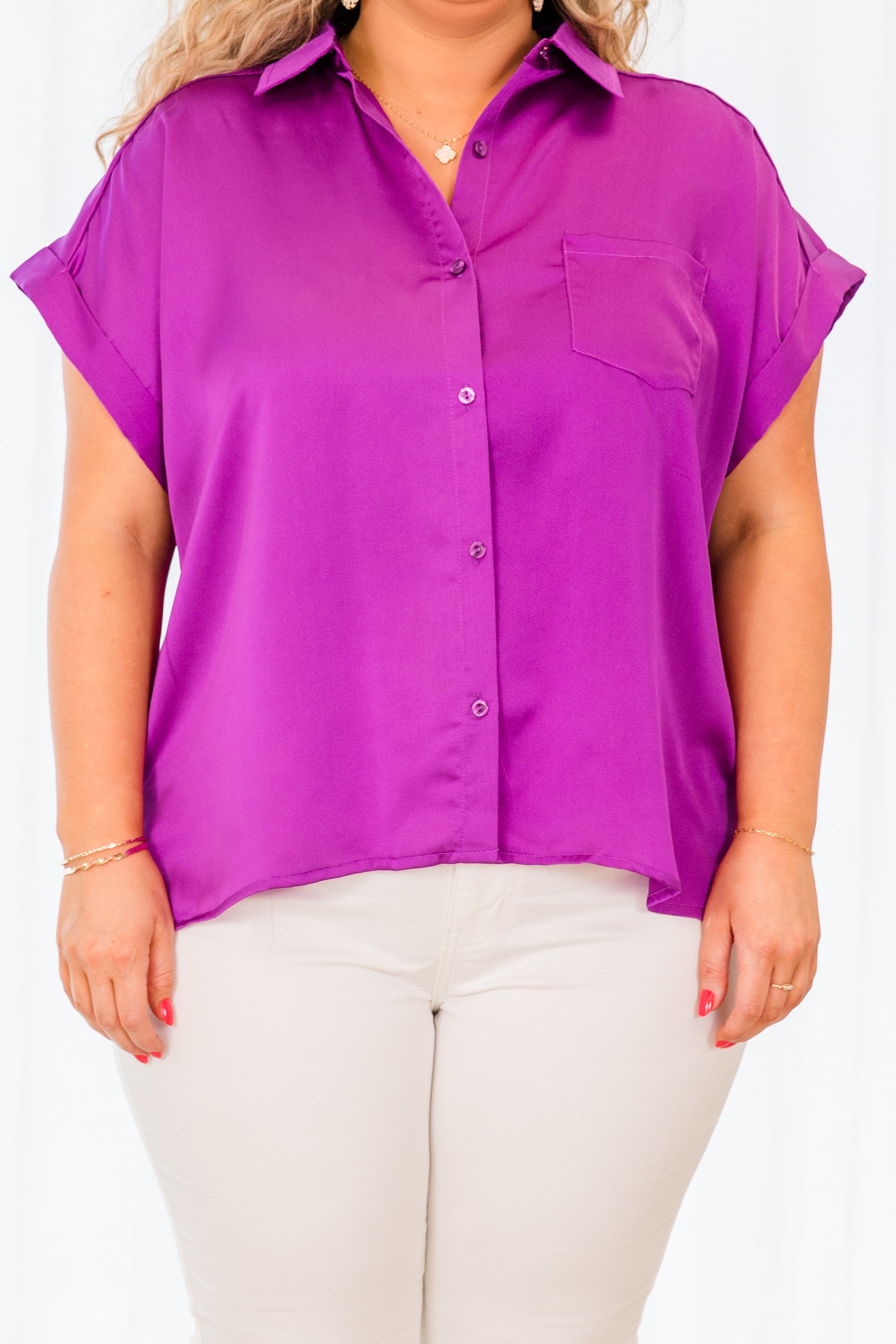 Carnation Kisses Top. Purple